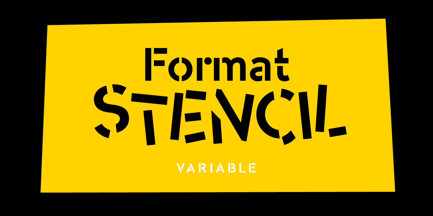 -OC Format Stencil Font preview